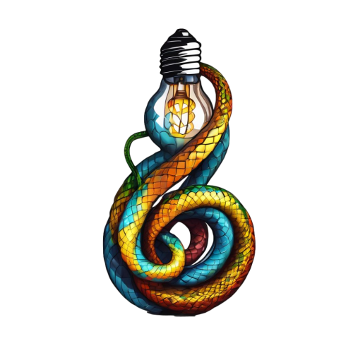 lampadina con serpente